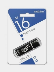 Флешка USB 16 gb flash drive Smart Buy Glossy series (sb16gbgs-k)