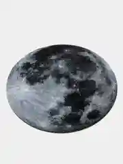 Фиолетовый круглый коврик для мыши Планеты, Космос