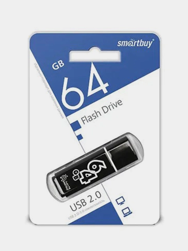 Флеш-накопитель SmartBuy, USB 2.0, 64 Гб