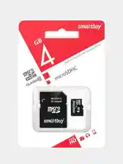 Карта памяти Smartbuy class 10 microSDHC 4/8/16/32/64 GB