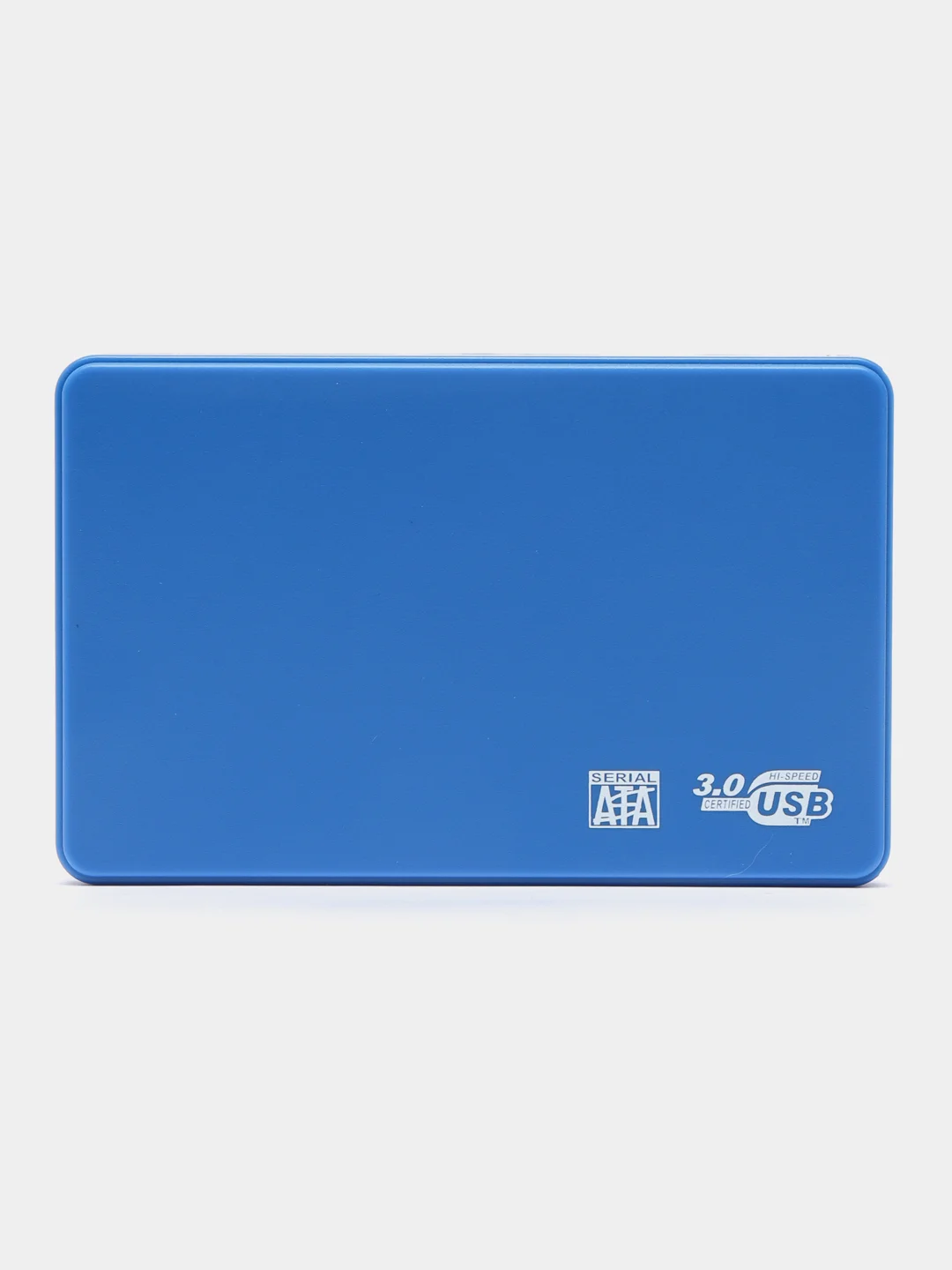 Синий кейс для жесткого диска пластиковый SSD HDD 2.5 корпус USB 3.0 внешний жд бокс