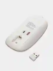 Компьютерная мышь, беспроводная, бесшумная, c многоцветной подсветкой RGB, с аккумулятором