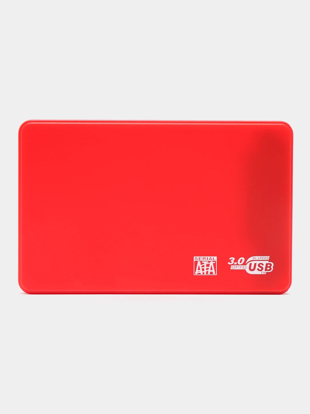 Красный кейс для жесткого диска пластиковый SSD HDD 2.5 корпус USB 3.0 внешний жд бокс