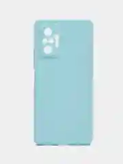 Бирюзовый силикон матовый чехол для Xiaomi Redmi Note 10 Pro, Note 10, 10s, Redmi 9 с защитой камеры