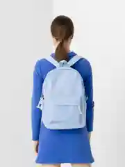 Голубой женский школьный рюкзак для девочки