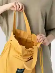 Горчичный рюкзак-шоппер, 2 в 1