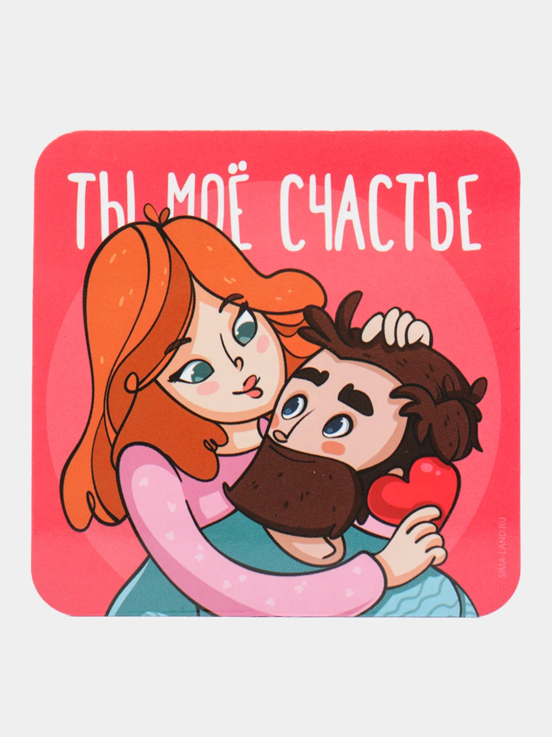 Красный магнит на холодильник