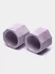 Фиолетовый гипсовый подсвечник мини (набор 2 штуки)