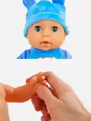 Голубой кукла "Пупс" со звуком, многофункциональная, 40 см