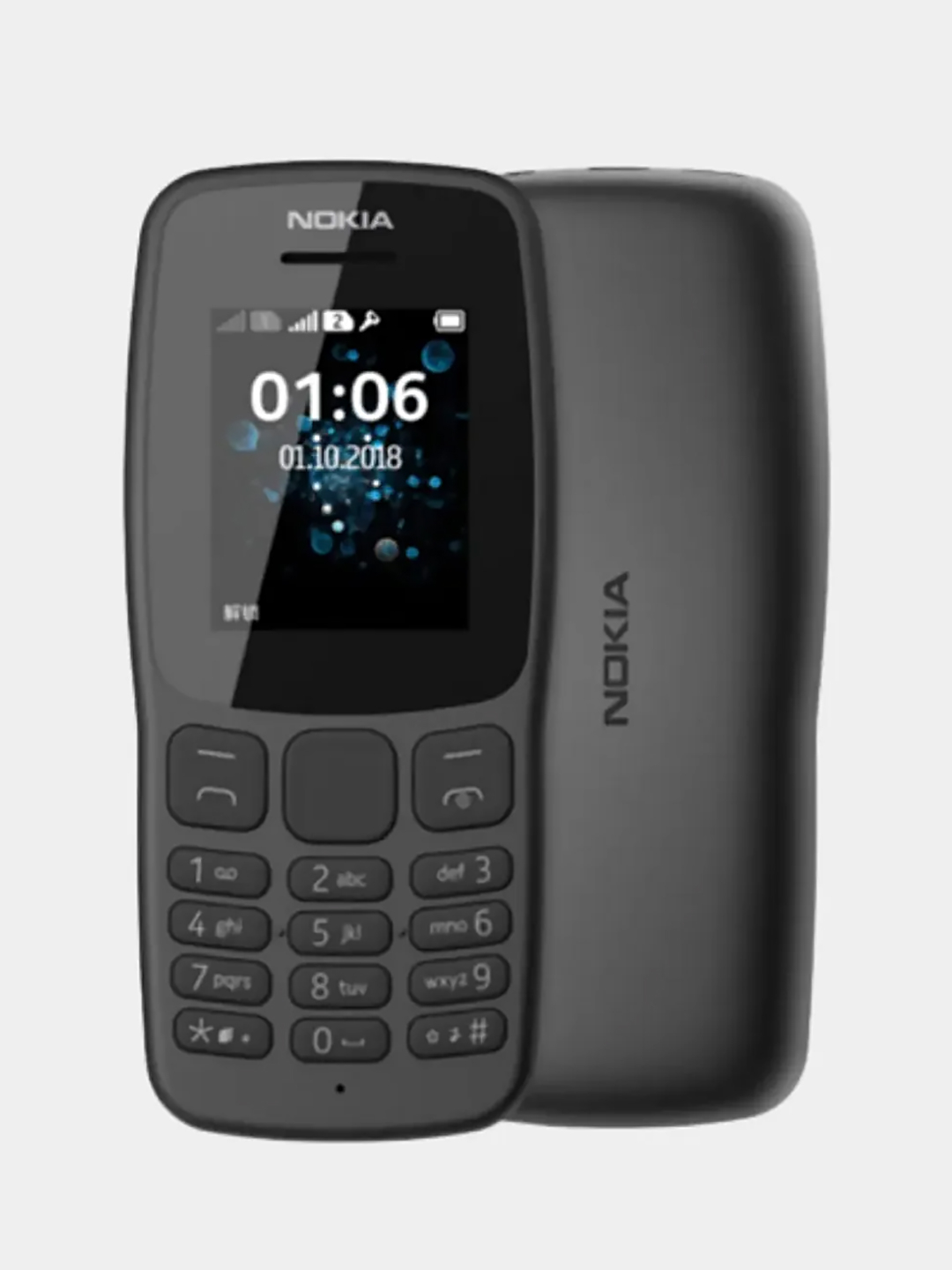 Кнопочный телефон Nokia 106, 2 симкарты, мобильный сотовый за 1528 ₽ купить  в интернет-магазине ПСБ Маркет от Промсвязьбанка