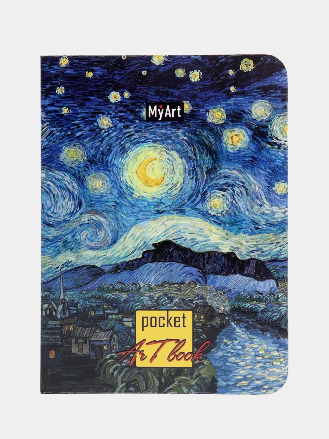 Алый скетчбук MyArt Pocket Artbook, А6, без линовки, 100 г/м2, 80 листов. Проф-Пресс