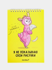 Скетчбук "Я не показываю свои рисунки" А5, 40 листов