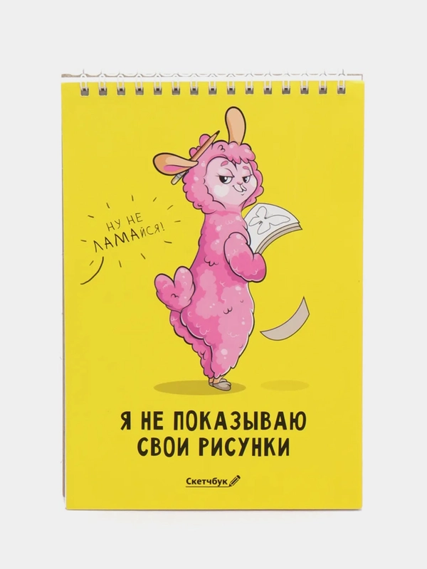 Скетчбук "Я не показываю свои рисунки" А5, 40 л, 100 г/м