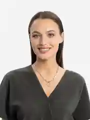 Белый подвеска с цепочкой на шею, кулон "Сердце"