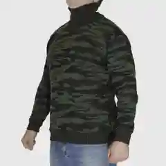 Тёмно-зелёный мужской свитер, вязаный, форменный, военный