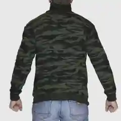 Тёмно-зелёный мужской свитер, вязаный, форменный, военный