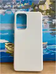 Белый чехол Samsung Galaxy A52 силиконовый матовый, цветной