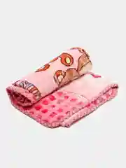 Розовый плюшевый плед, детский