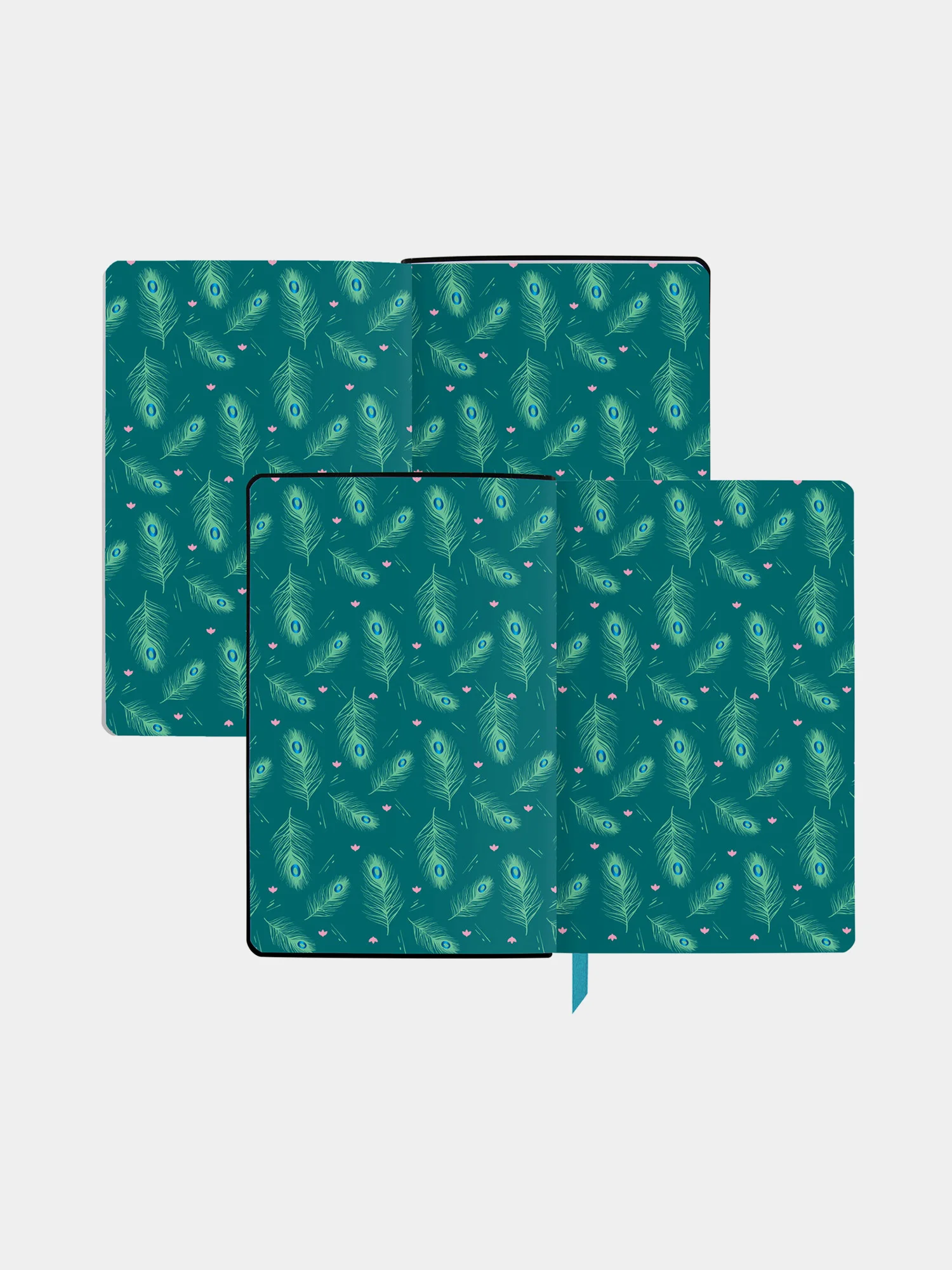 Ежедневник недатированный BRAUBERG VISTA Peacocks, А5, под кожу, 138 х 213 мм, 136 листов