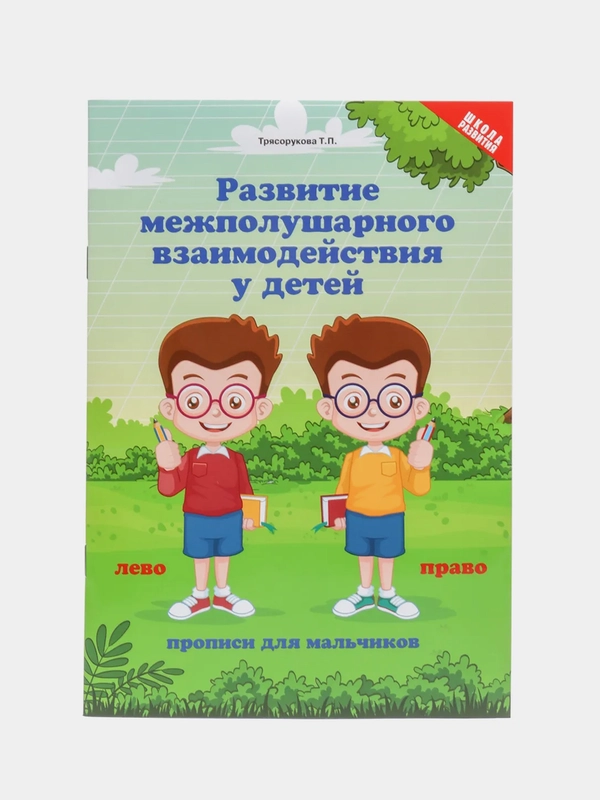 Развитие межполушарного взаимодействия у детей: Прописи для мальчиков