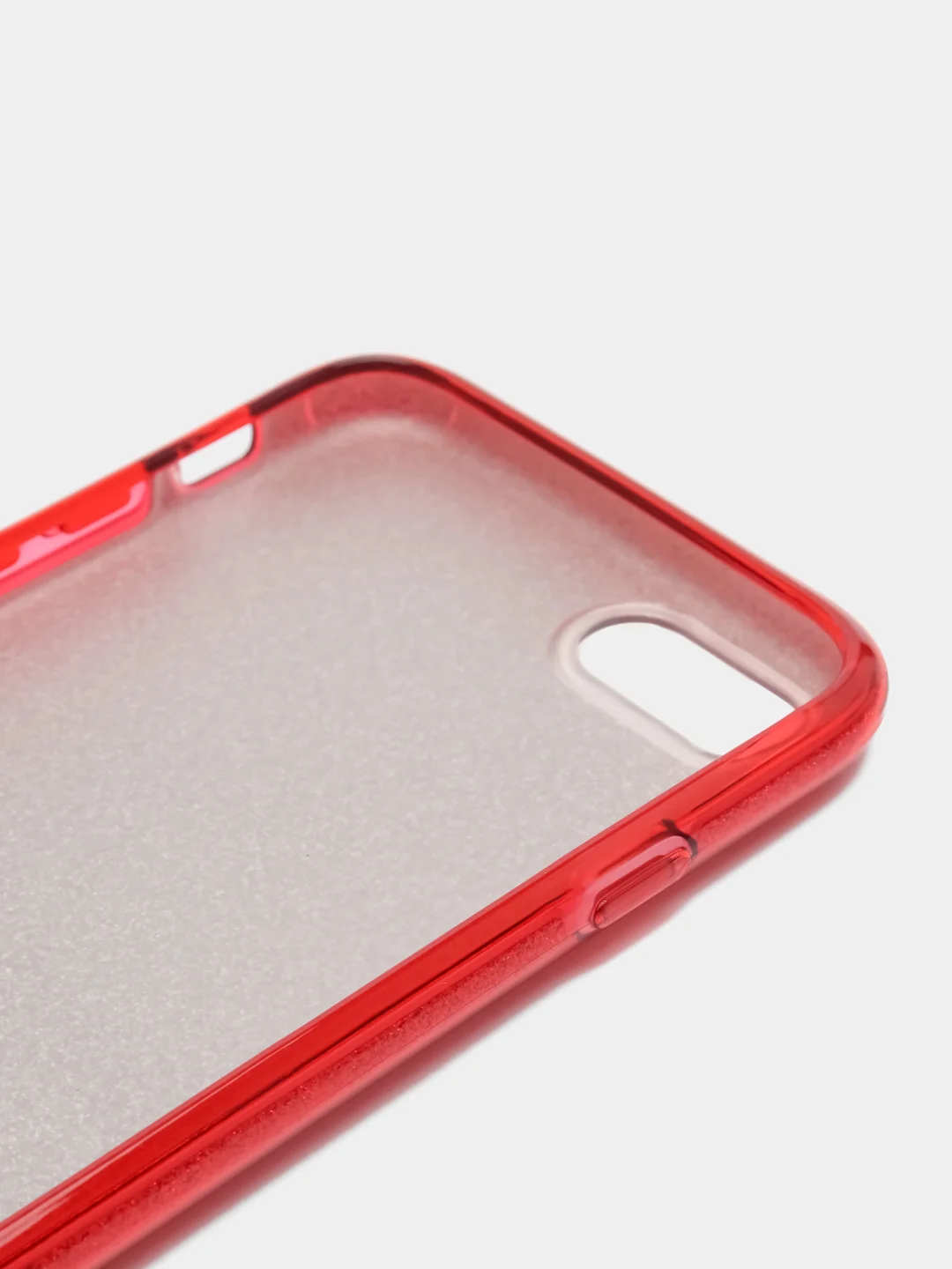 Красный чехол блестящий для iPhone 7, iPhone 8, iPhone SE 2020 накладка c блёстками