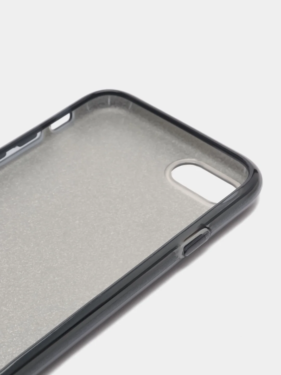 Серебряный чехол блестящий для iPhone 7, iPhone 8, iPhone SE 2020 накладка c блёстками