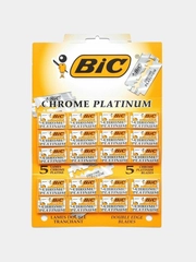 Лезвия BIC Chrome Platinum, 20 упаковок по 5 штук
