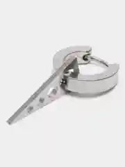 Серый серьга из нержавеющей стали  1 штука