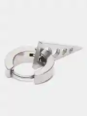 Серый серьга из нержавеющей стали  1 штука