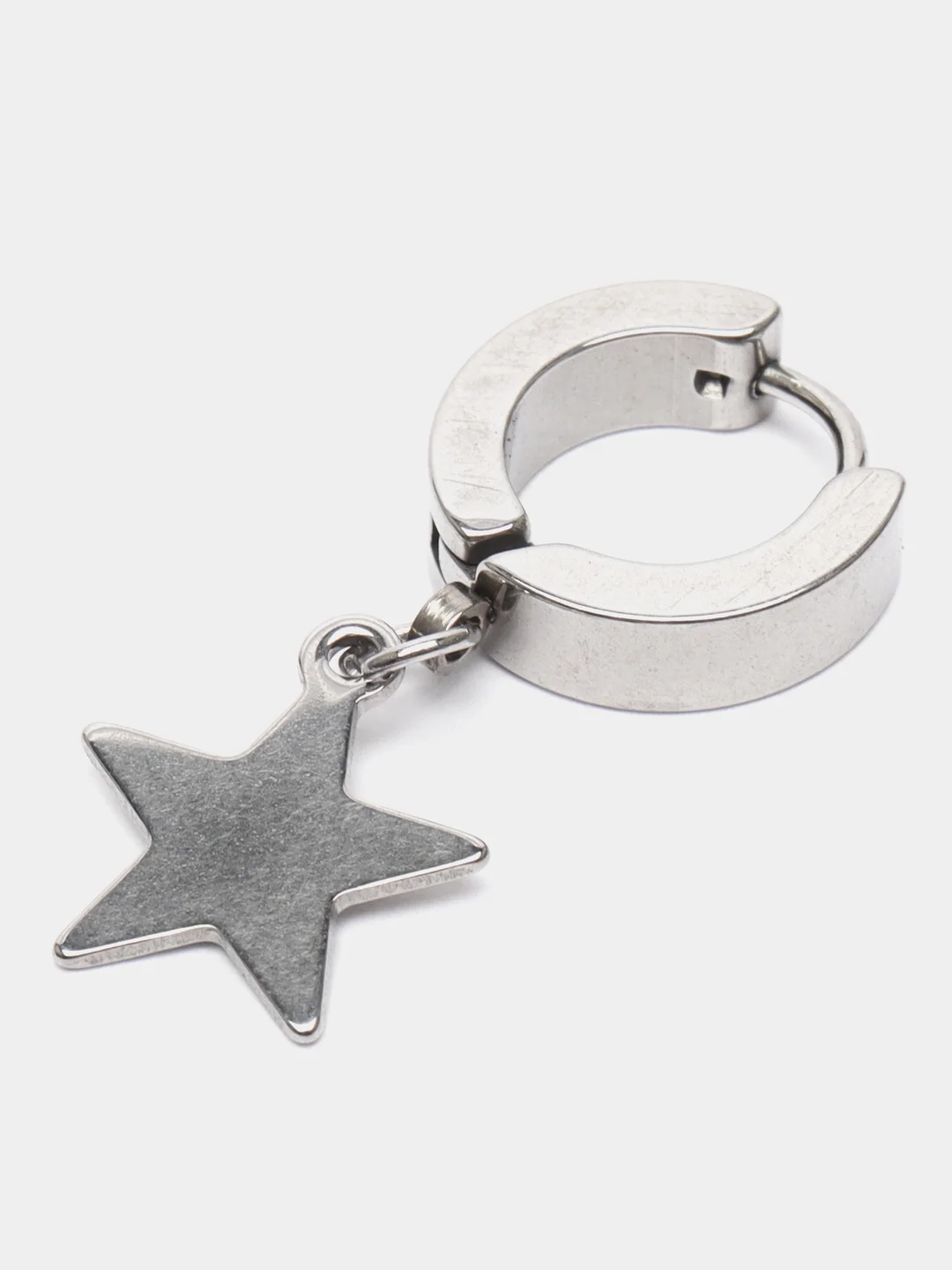 Серебряный серьга из нержавеющей стали  1 штука