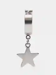Серебряный серьга из нержавеющей стали  1 штука