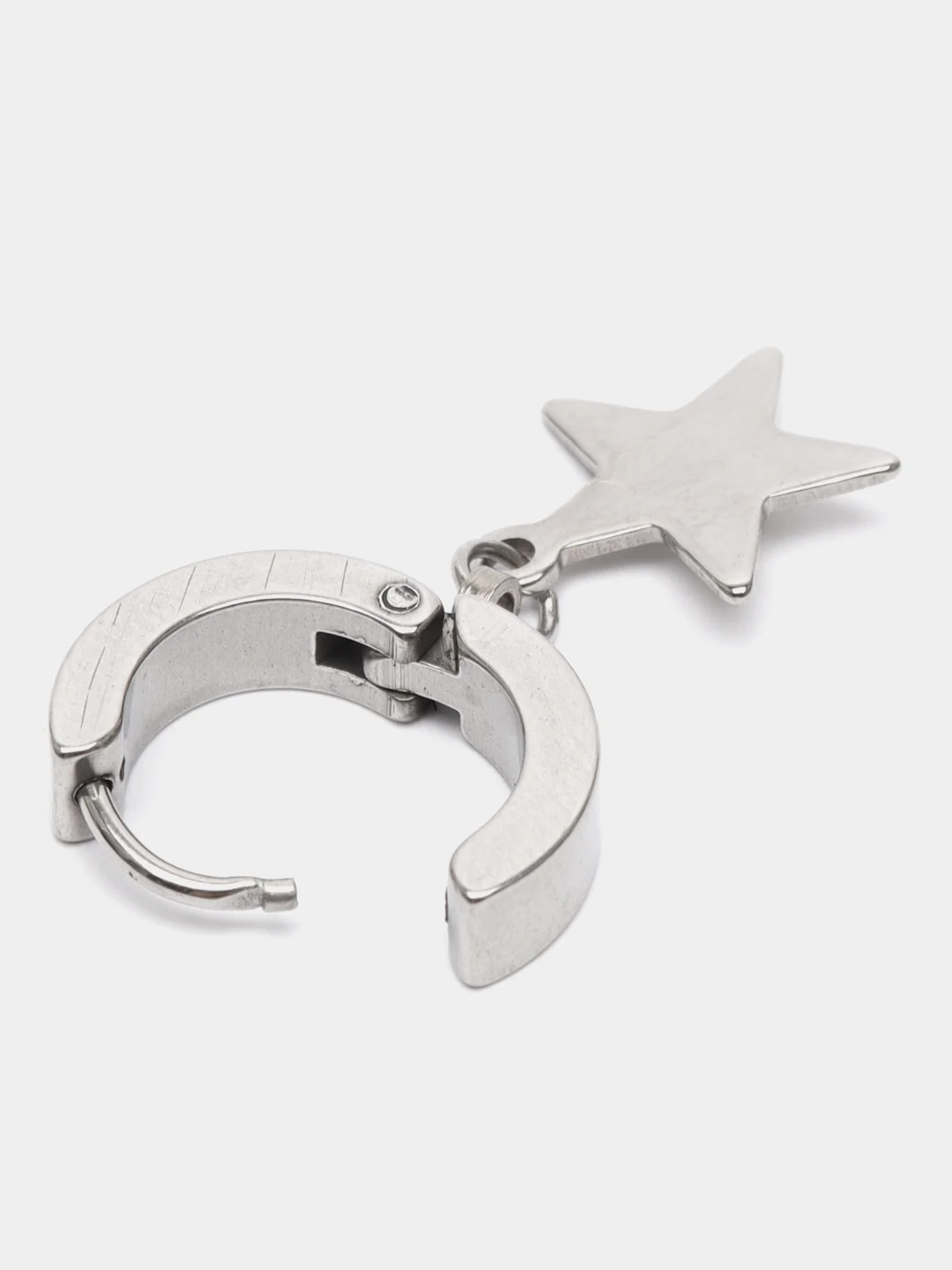 Серебряный серьга из нержавеющей стали  1 штука