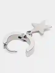 Серебряный серьга из нержавеющей стали  1 штука
