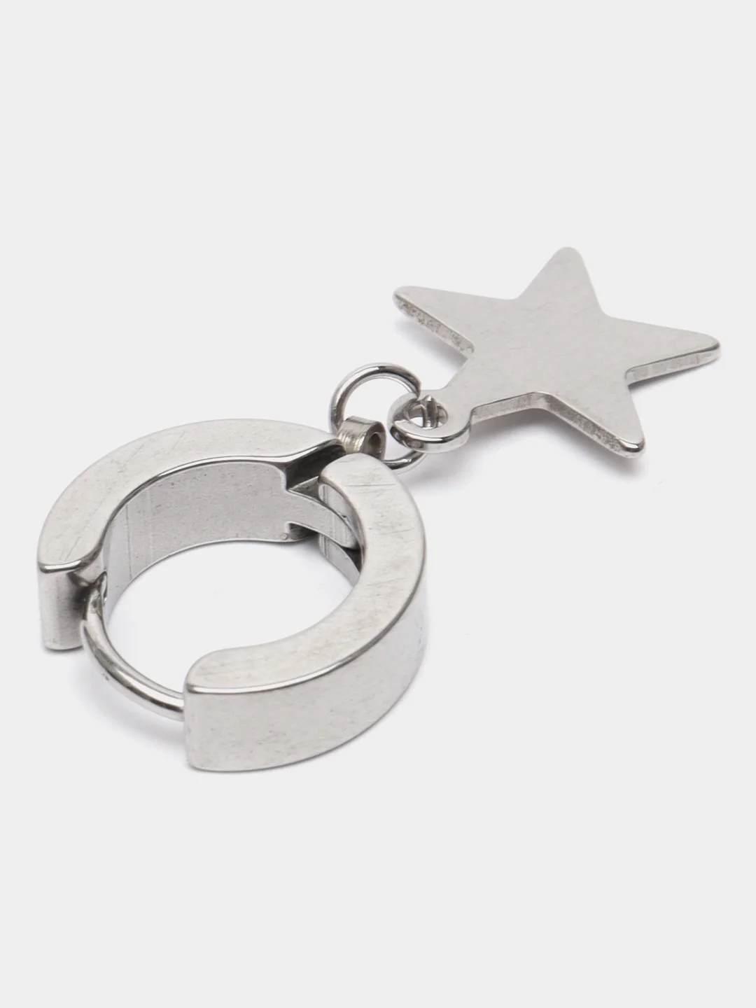 Серебряный серьга из нержавеющей стали  1 штука
