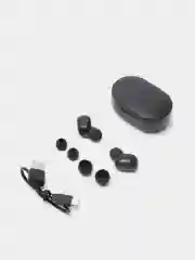 Черный наушники беспроводные сенсорные Bluetooth