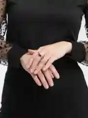 Кольцо с сердцем