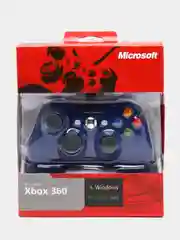 Синий джойстик проводной для Xbox360