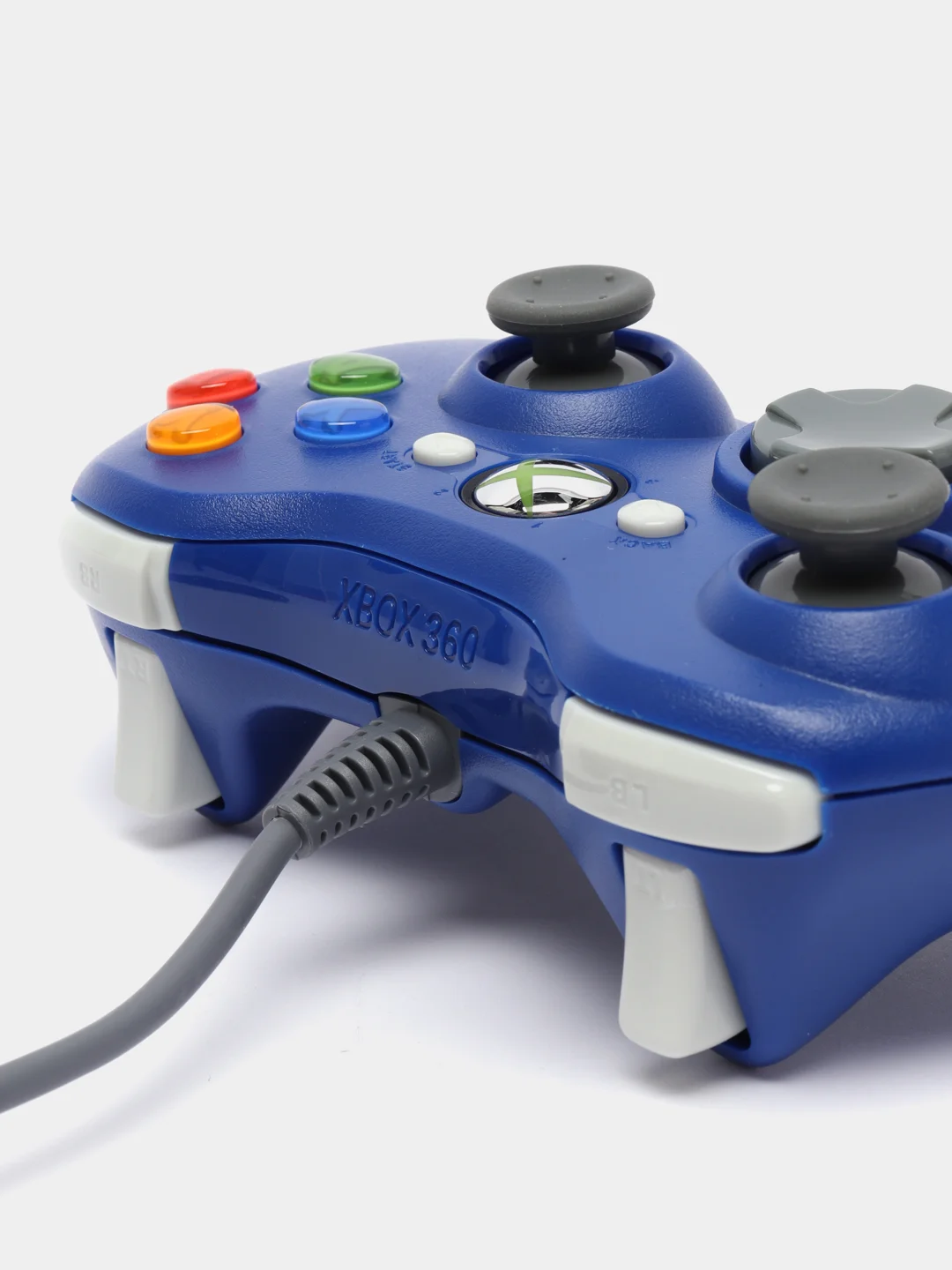 Синий джойстик проводной для Xbox360