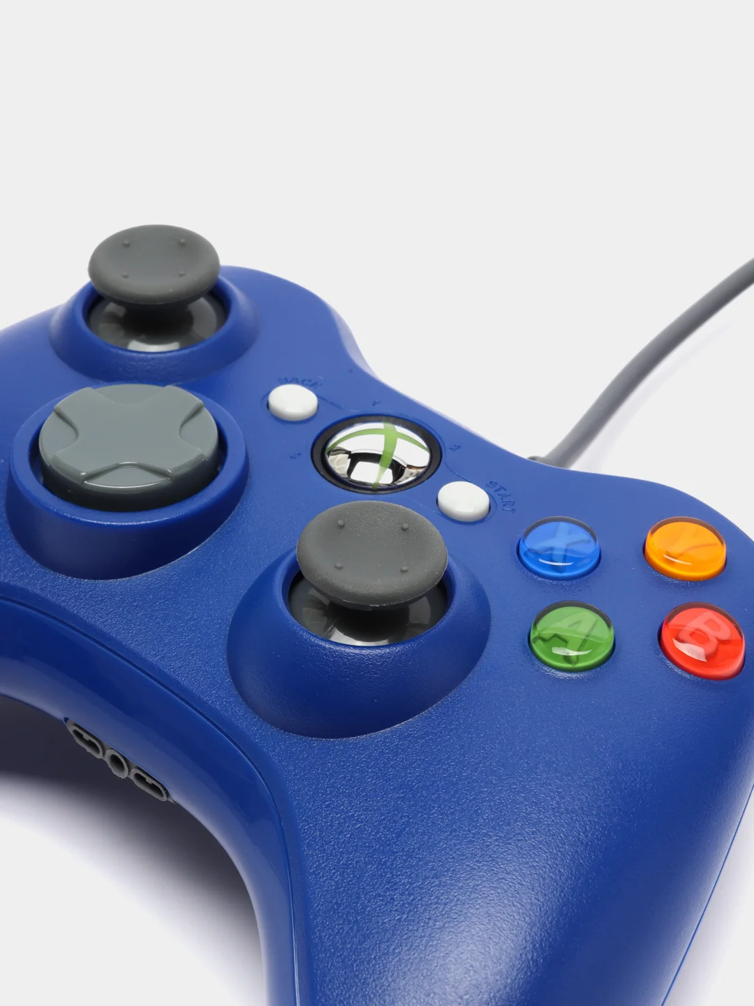 Синий джойстик проводной для Xbox360