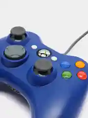 Синий джойстик проводной для Xbox360