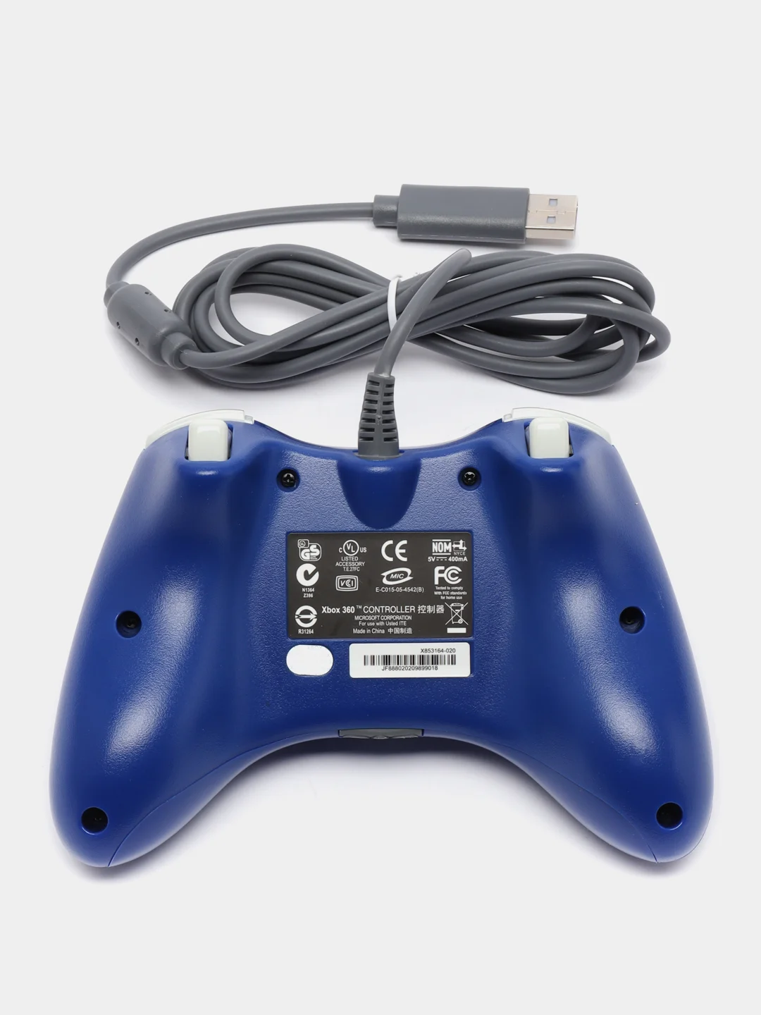 Синий джойстик проводной для Xbox360
