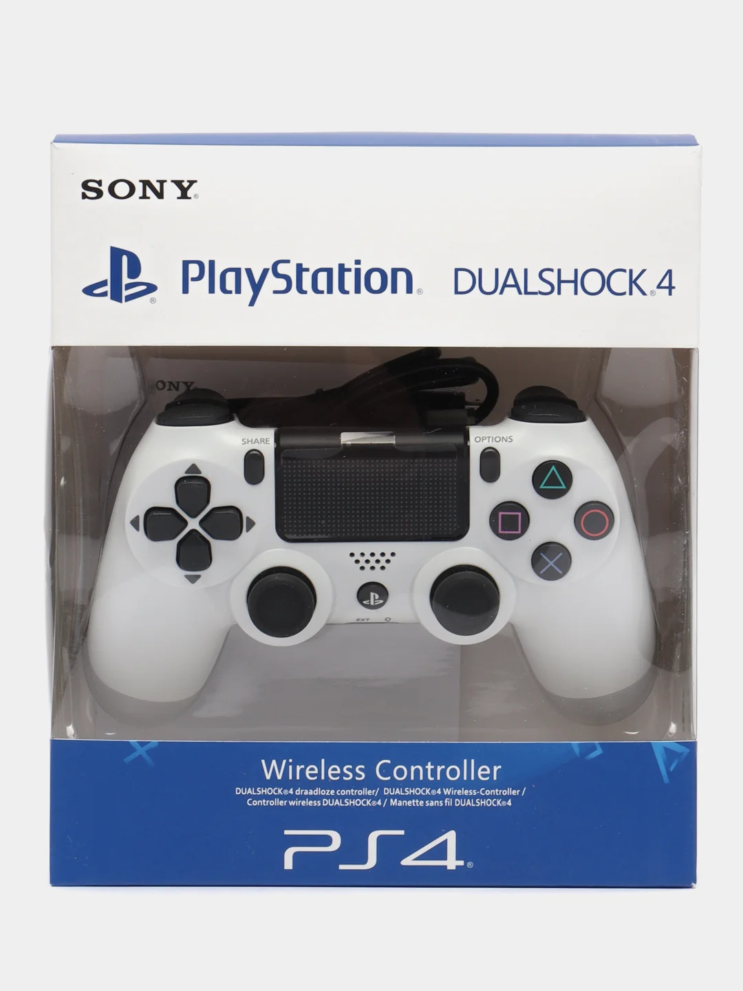 Белый джойстик беспроводной для Playstation 4, геймпад для компьютера, контроллер пк ps пс 4