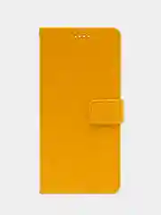 Желтый кожаный PU чехол-книжка Xiaomi Redmi 10C