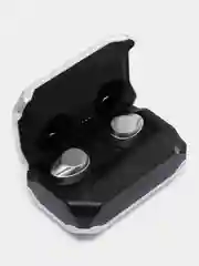 Серебряный беспроводные наушники премиум версий  М41, с powerbank, 2000 мАч
