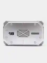 Серебряный беспроводные наушники премиум версий  М41, с powerbank, 2000 мАч