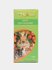 Корм для грызунов "Триол", с овощами и шиповником, 500 г