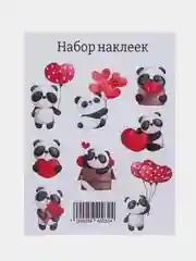 Багровый набор наклеек для цветов и подарков, мемы