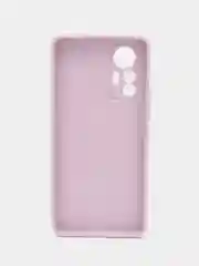 Фиолетовый чехол BROSCORP для Xiaomi 12 Lite матовый силиконовый тонкий, бортик вокруг камер