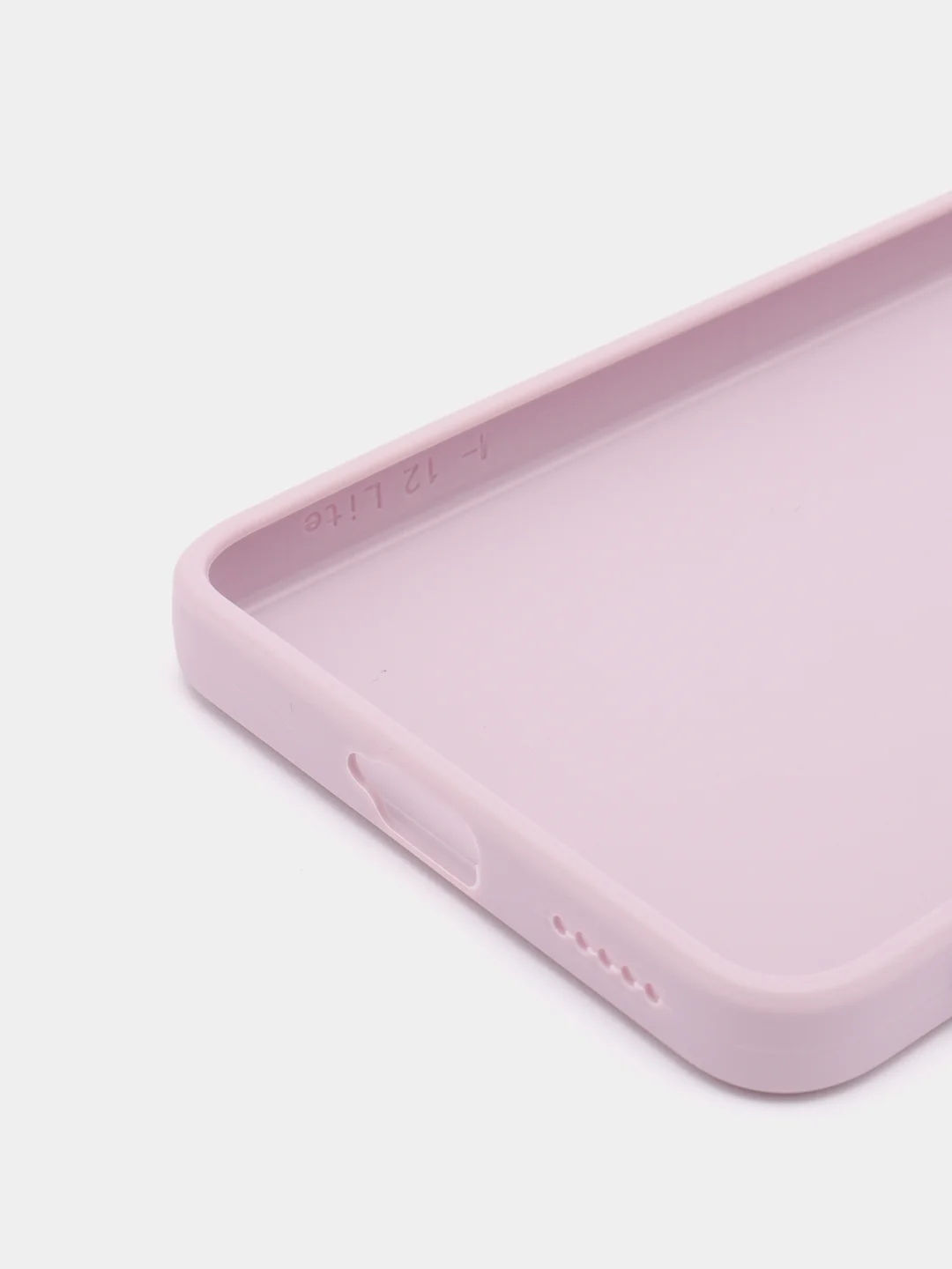 Фиолетовый чехол BROSCORP для Xiaomi 12 Lite матовый силиконовый тонкий, бортик вокруг камер