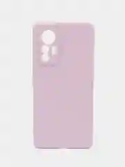 Фиолетовый чехол BROSCORP для Xiaomi 12 Lite матовый силиконовый тонкий, бортик вокруг камер